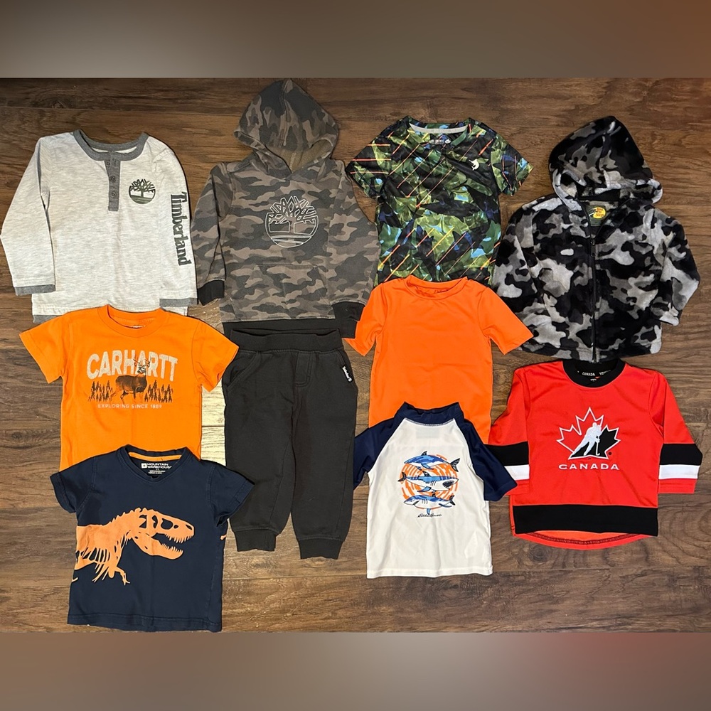 Boys Outdoor Fishing & Hunting T-Shirts & Hoodies 2 T Toddler Bundle Lot